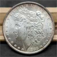 1883 Morgan Silver Dollar, MS62 From Album