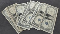 (10) 1957 One Dollar Silver Certificate Notes