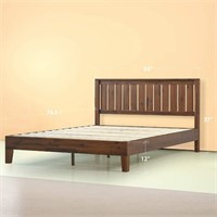 Zinus Vivek 12 Inch Deluxe Wood Platform Bed, Full