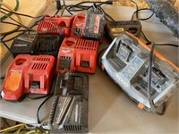 Various Power Tool Chargers
