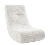 Soft Sherpa Gaming Video Rocker Chair, White