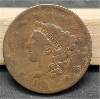 1837 Large Cent, VG