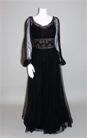 Bonwit Teller 1940s Evening Gown