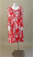 1970s Victor Costa Tropical Printed Dress