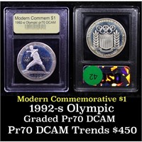Proof 1992-S Olympic Modern Commem Dollar $1 Grade