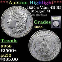 ***Auction Highlight*** 1884-s Vam 4B R5 Morgan Do