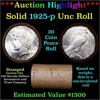 ***Auction Highlight*** 1925-p Uncirculated Peace