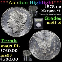 ***Auction Highlight*** 1878-cc Morgan Dollar 1 Gr