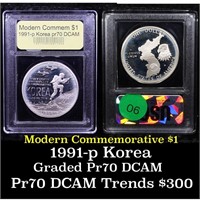 Proof 1991-P Korean War Modern Commem Dollar $1 Gr