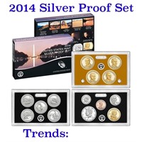 2014 United States Mint Silver Proof Set - 14 pc s