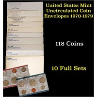 Group of 10 United States Mint Uncurculated Coin S