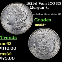 1921-d Vam 1CQ R5 Morgan Dollar 1 Grades Select Un
