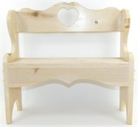 * Decorative Wood Bench