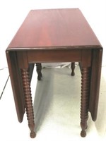 Jenny Lind Spool Carved Drop Side Table