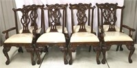 Set of 8 Carved Chippendale Chairs by Hooker