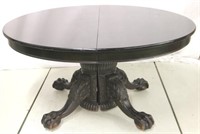 Claw Foot Dining Table w/ 3  Boards in Crate
