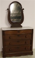 Victorian marble top dresser w/ mirror