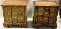 Pair Block front bedside chests by Drexel Hill