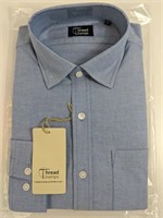 Thread Champs: Mens Dress Shirt (Size:L, Blue)