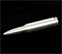 Coin 2 Oz Silver Bullet Shape Bullion In .308