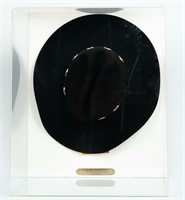 Resitol Black Cowboy Hat in Display Case
