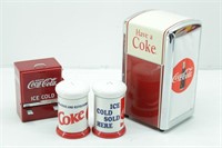 (90's) Coca Cola Napkin Dispenser W/ Napkins,