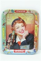 Orginal 1953 Coca Cola  Menu Girl Tray