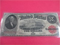 1917 $2 US Legal Large Note