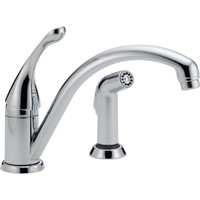 Kitchen Faucet with Side Sprayer in Chrome
