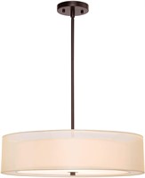 Double Drum Pendant Light, 20''