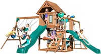 Super Swing Set with Two Slides, Monkey Bars, +