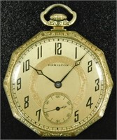 Hamilton Antique Pocket Watch: 12-Size 17-Jewel