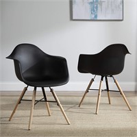 4 Pack Mid Century Modern Molded Accent Chairs