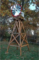10-Feet Wood Backyard Windmill