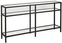 Modern Console Table, 55", Black