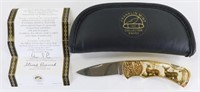 Franklin Mint 10 Point Buck Collector Knife with
