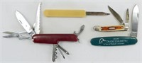 4 Vintage Pocket Knives including Ducks Unlimited