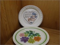Pie Plate and Vintage Plate