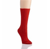 One Size Women's Fits Stitch Ribbed Socks