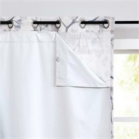 100% White Blackout Window Curtain Liner Panels