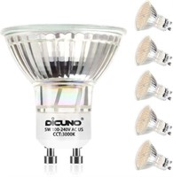 DiCUNO GU10 LED Bulb 5W 50W Halogen Equivalent,