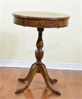 Contemporary Wooden Pedestal Urn Side / End Table