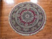 Khatereh Kavir Primary Color Wool Round Area Rug
