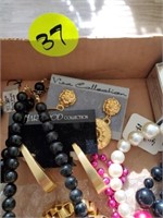 BOX OF NECKLACES AND MORE