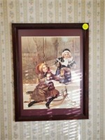 NICE WOOD FRAMED - PRINT PICTURE