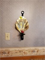 BRASS COLLECTION AND VINTAGE SCONCE