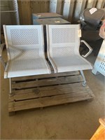 2 Seat Metal Bench