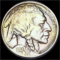 1913 Type 1 Buffalo Head Nickel NEARLY UNC