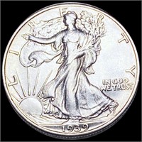 1939 Walking Half Dollar CLOSELY UNCIRCULATED