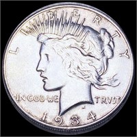 1934-S Silver Peace Dollar LIGHTLY CIRCULATED